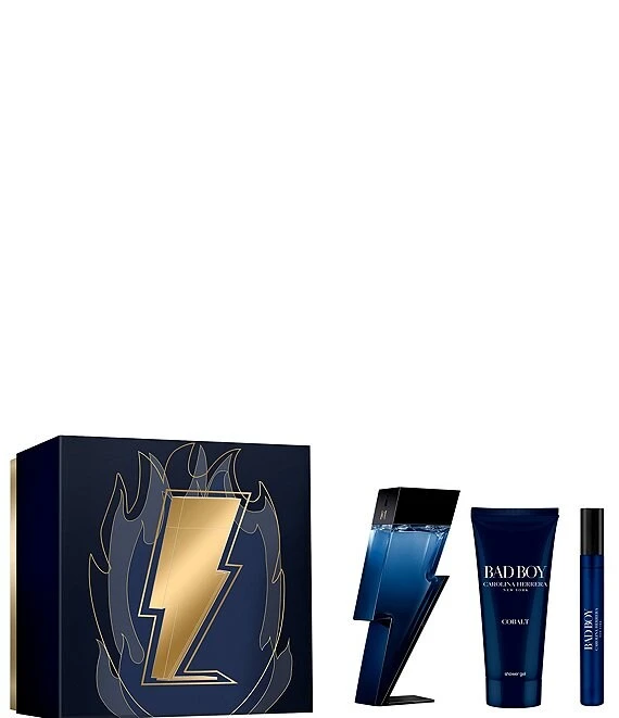 Carolina Herrera Bad Boy Cobalt Eau De Parfum 3 Piece Gift Set 5 Carolina Herrera Bad Boy Cobalt Eau De Parfum 3 Piece Gift Set - Afbeelding 3