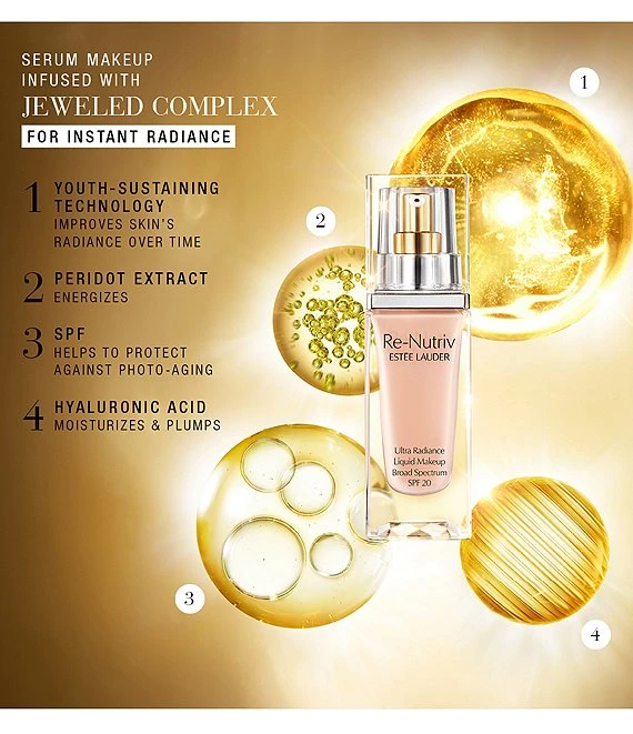 Estee Lauder Re-Nutriv Ultra Radiance Liquid Makeup SPF 20 6 Estee Lauder Re-Nutriv Ultra Radiance Liquid Makeup SPF 20 - Afbeelding 4